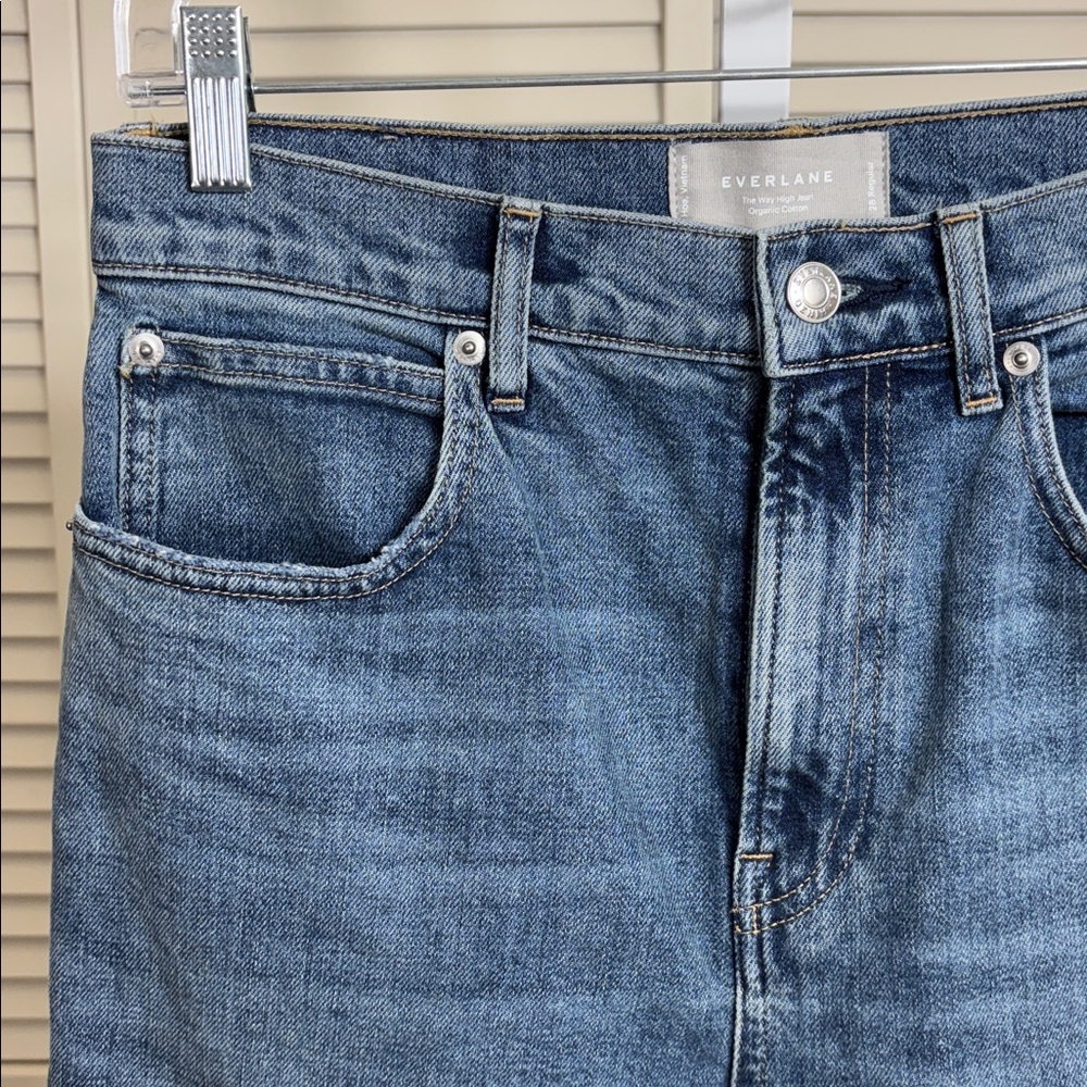 Everlane the Way High Jeans Organic Cotton Size 28 Regular - Picture 7 of 14